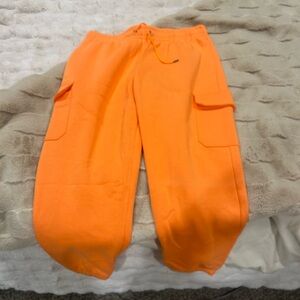 LG Under Armor Bright Orange Joggers